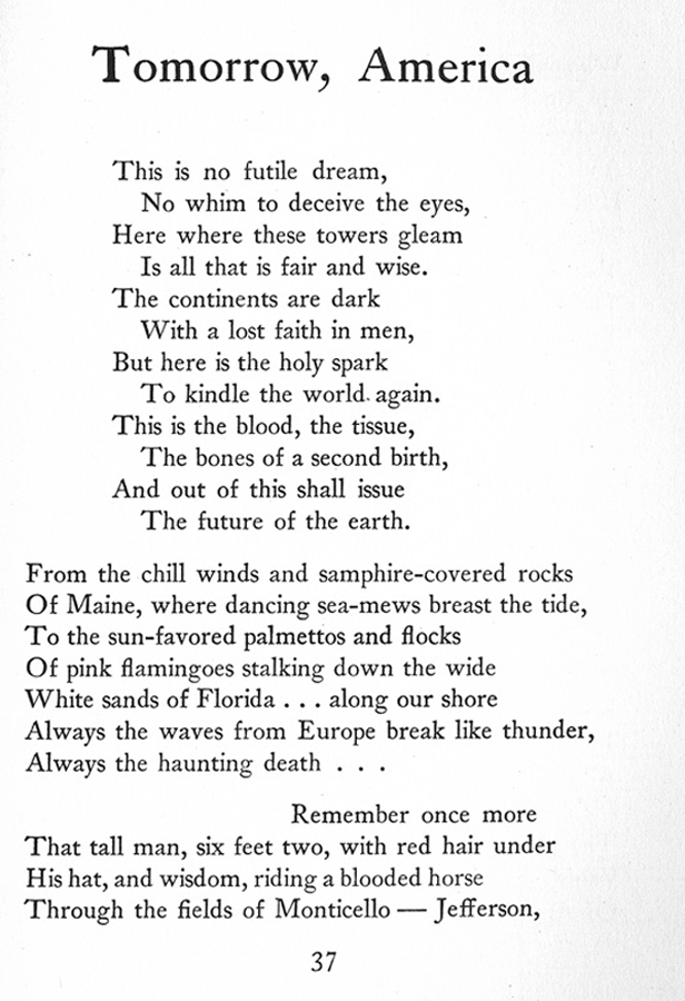 Prize Poems of the 1939 New York World's Fair