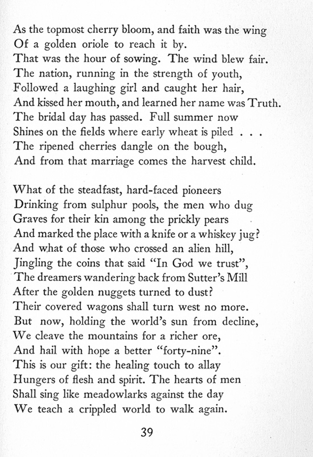 Prize Poems of the 1939 New York World's Fair
