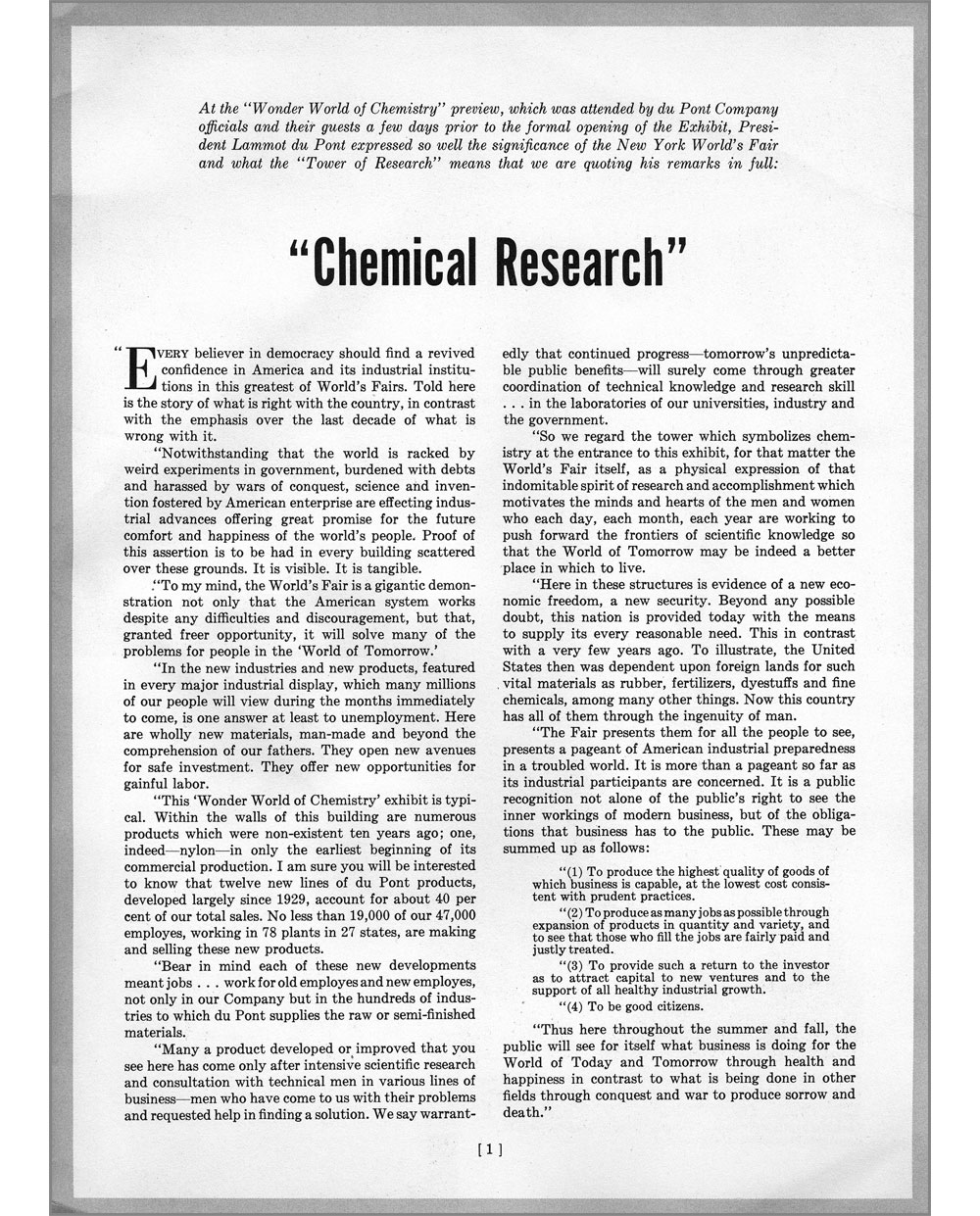 Dupont - The Wonder World of Chemistry -1939