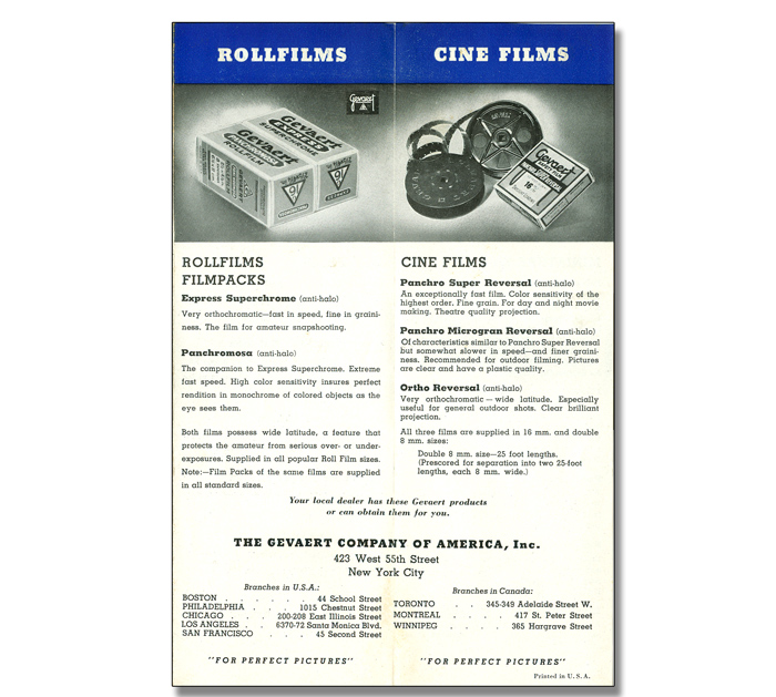 Gevaert - List of Products