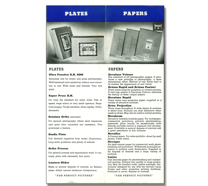 Gevaert - List of Products