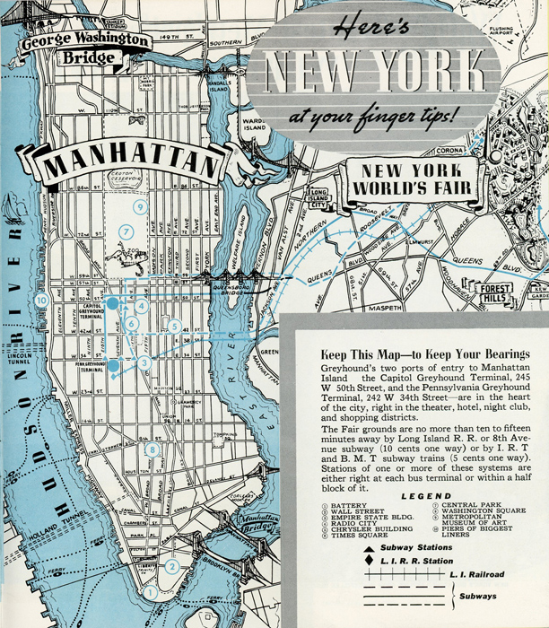 Greyhound to and Through New York World's Fair