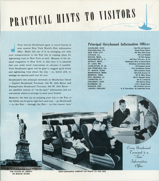 Greyhound to and Through New York World's Fair