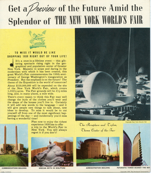Greyhound to and Through New York World's Fair