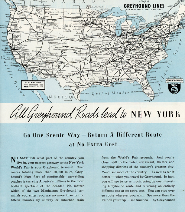 Greyhound to and Through New York World's Fair