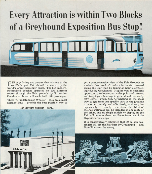 Greyhound to and Through New York World's Fair