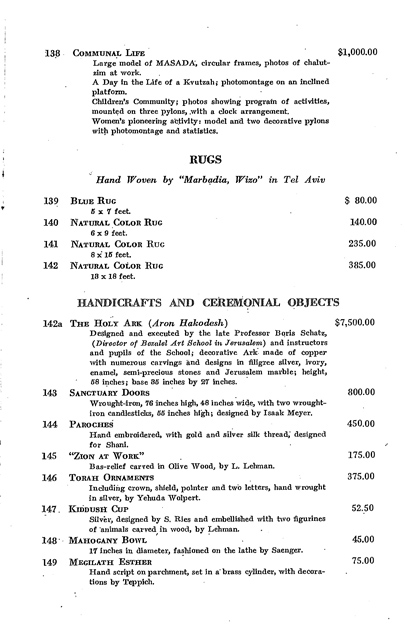 1940 Jewish Palestine Pavilion Catalog