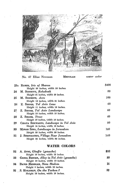 1940 Jewish Palestine Pavilion Catalog