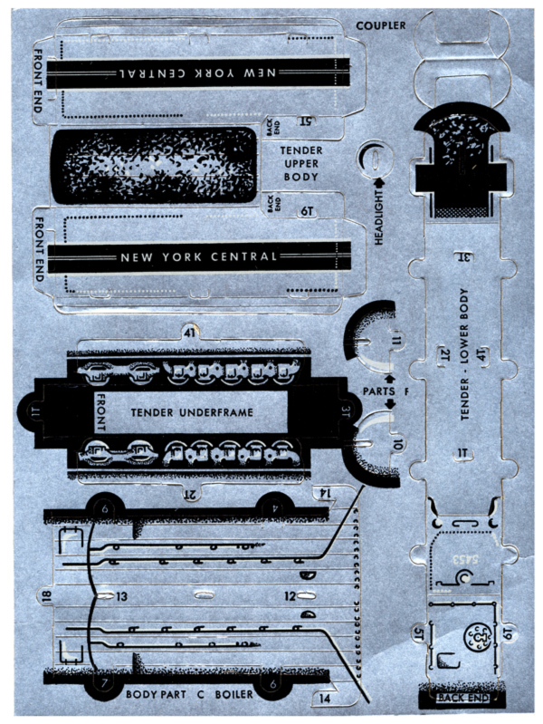 New York Central RR Cutout