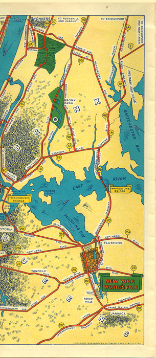 Fastest Route Between World's Fair and Washington DC