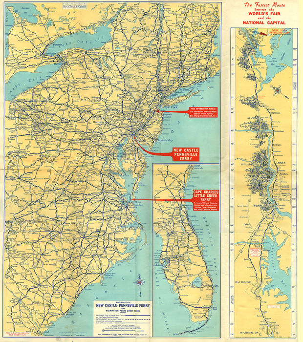Fastest Route Between World's Fair and Washington DC