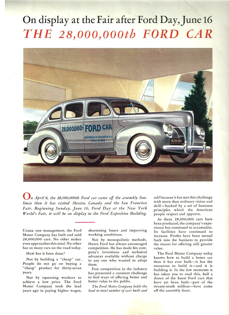 Ford Motor Company - 1940 Brochure