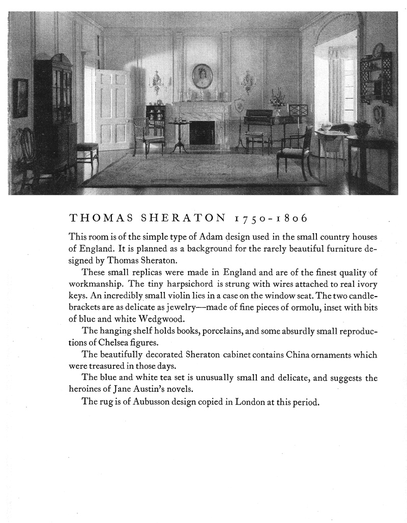 Miniature Rooms by Mrs. James Ward Thorne