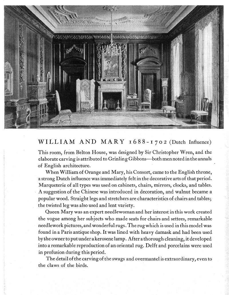 Miniature Rooms by Mrs. James Ward Thorne