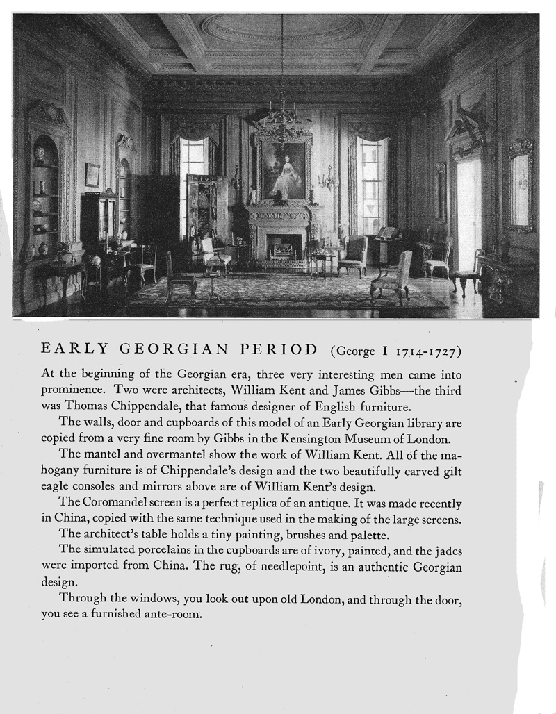 Miniature Rooms by Mrs. James Ward Thorne