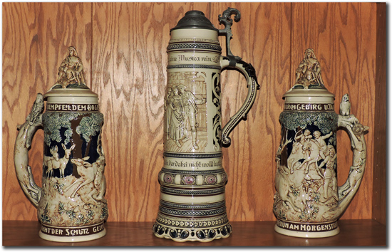 Pabst Beer Steins