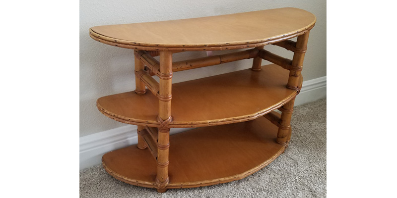 Rattan End Table