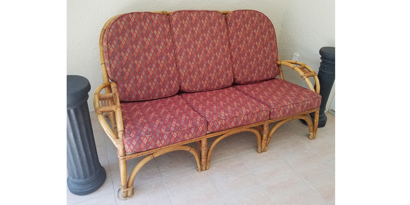 Rattan End Table