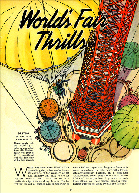 Popular Science March 1939 World's Fair Thrills