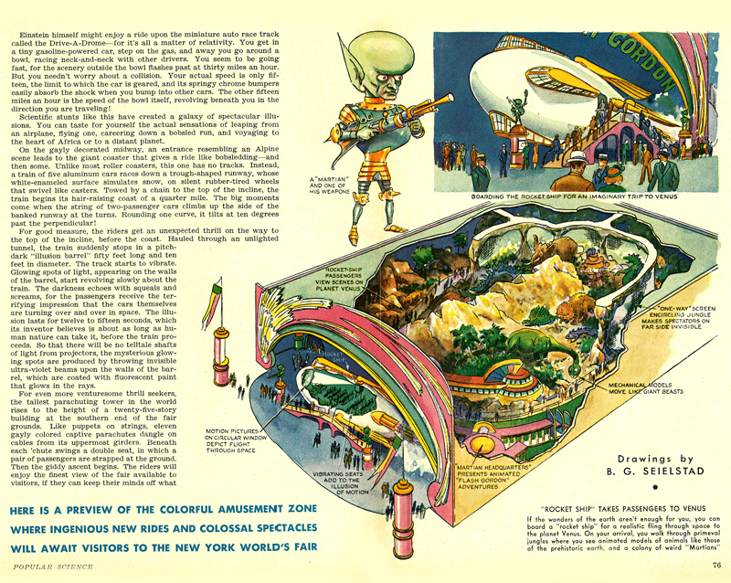 Popular Science March 1939 World's Fair Thrills