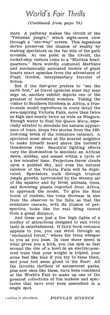 Popular Science March 1939 World's Fair Thrills