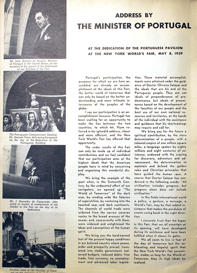 Portugal 1939 Fair Brochure