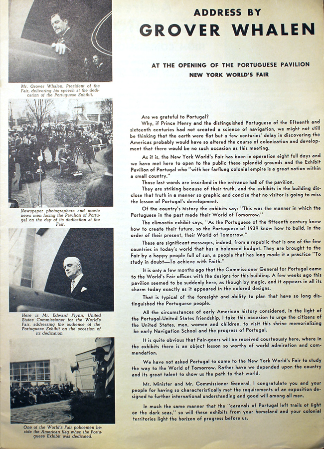 Portugal 1939 Fair Brochure