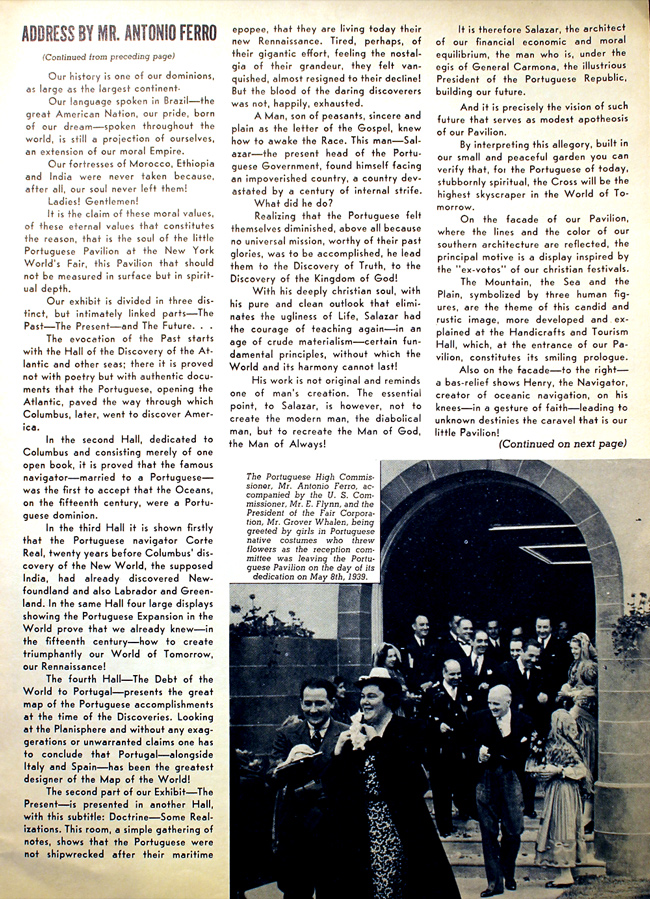 Portugal 1939 Fair Brochure