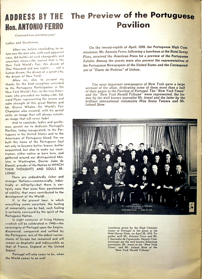 Portugal 1939 Fair Brochure