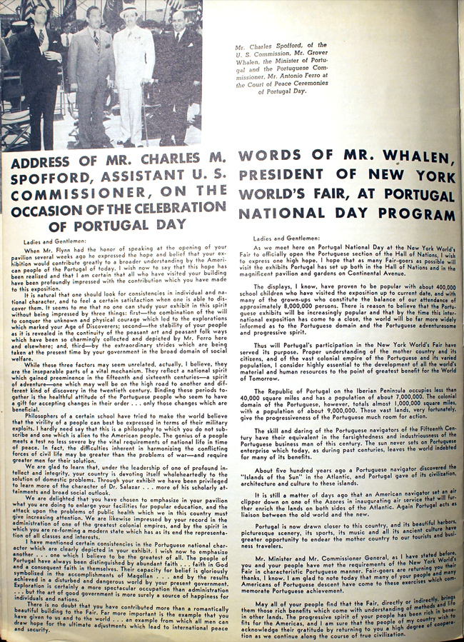 Portugal 1939 Fair Brochure