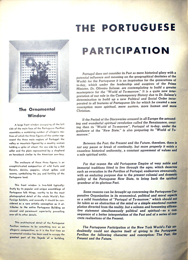 Portugal 1939 Fair Brochure