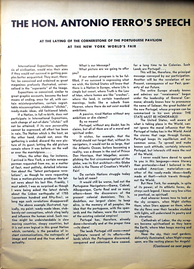 Portugal 1939 Fair Brochure