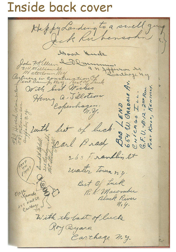 Signed 1939 Guide Book
