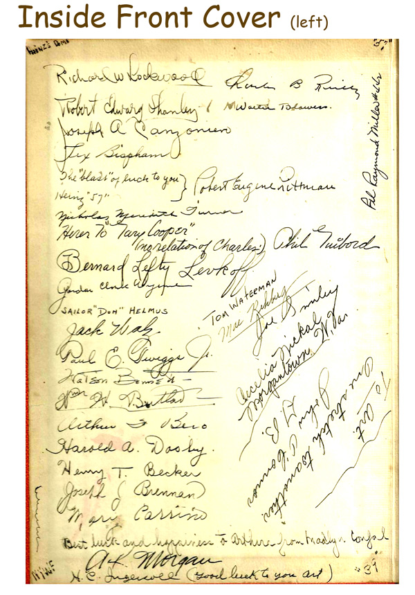 Signed 1939 Guide Book