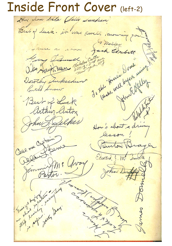 Signed 1939 Guide Book
