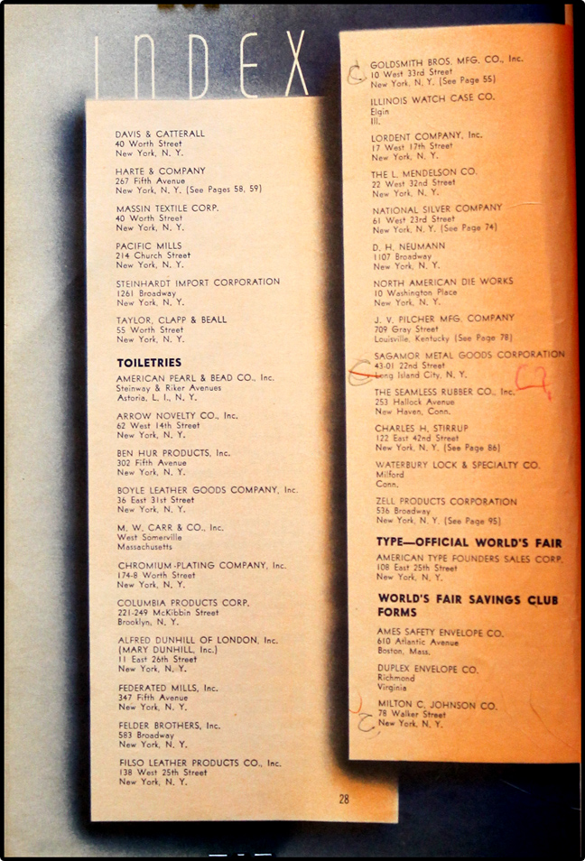 1939 World's Fair Licensed Merchandise
