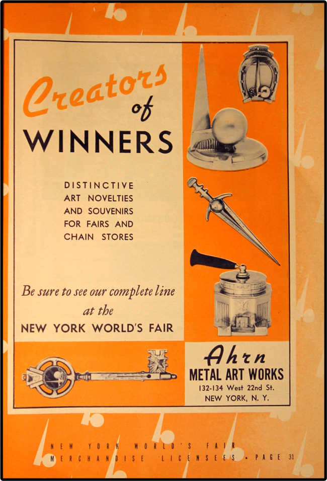 1939 World's Fair Licensed Merchandise