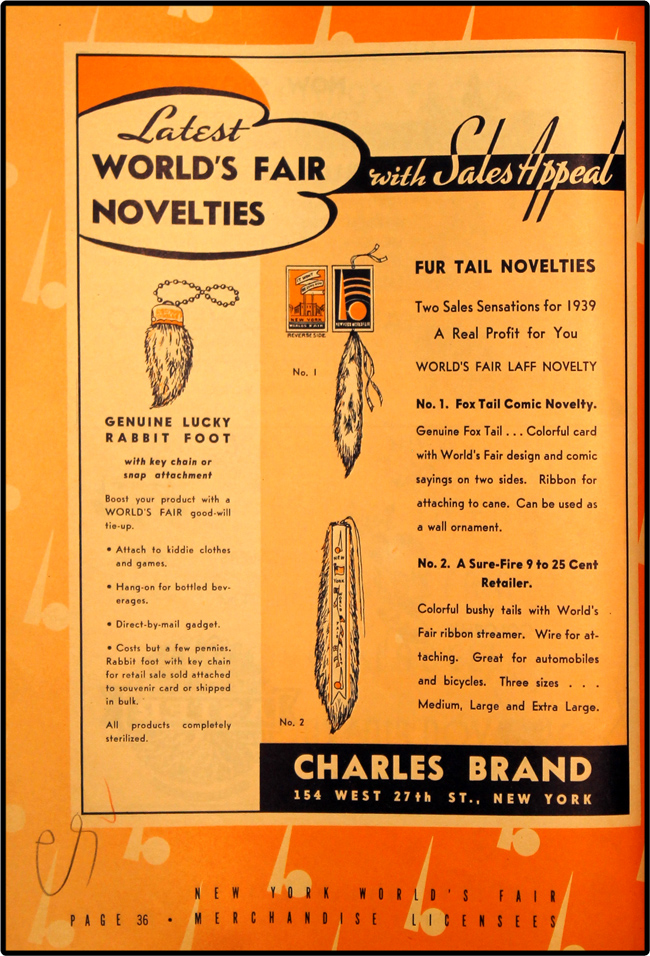 1939 World's Fair Licensed Merchandise