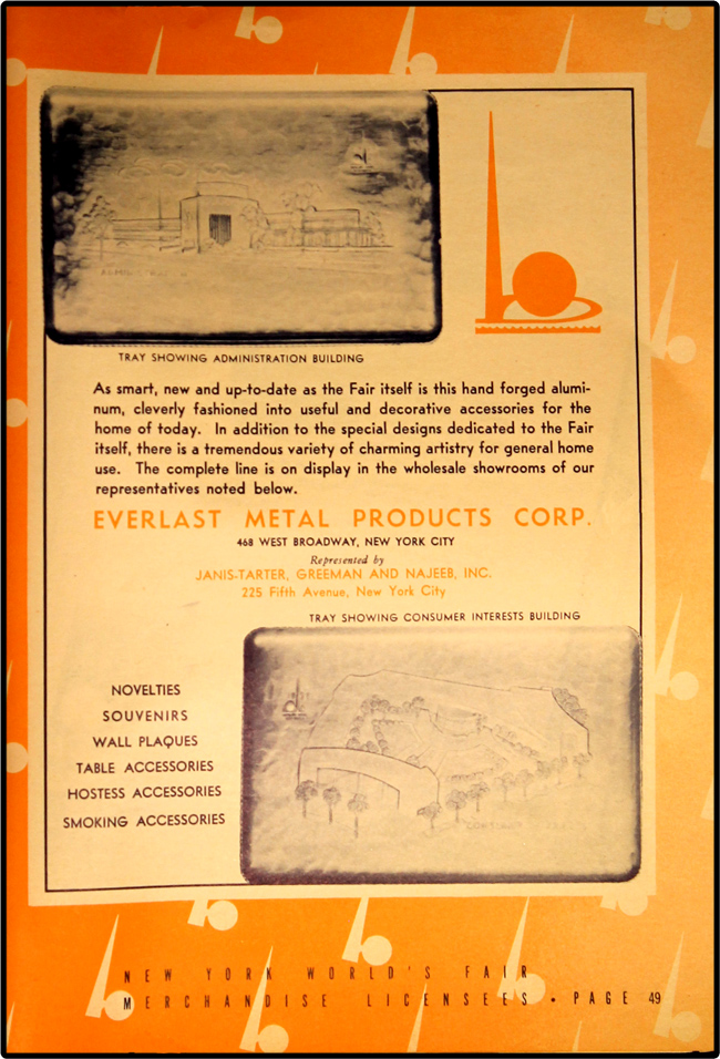 1939 World's Fair Licensed Merchandise