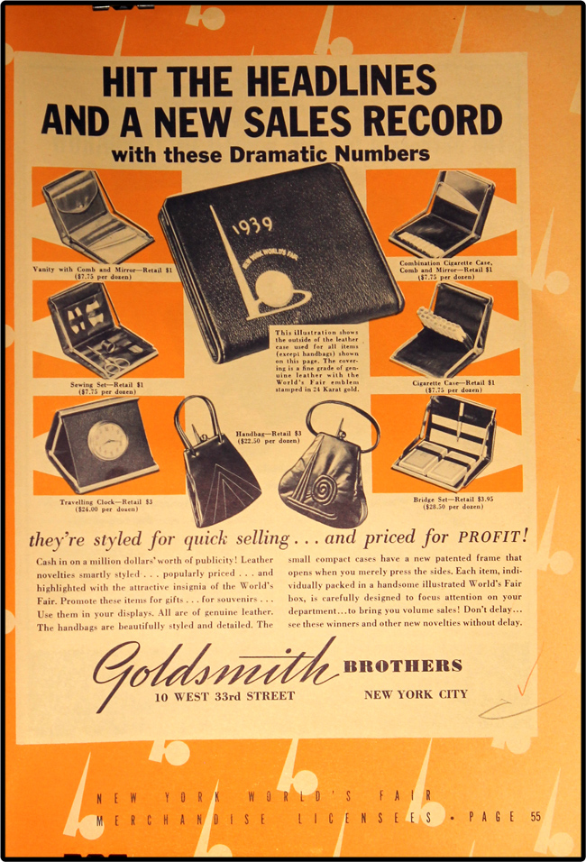 1939 World's Fair Licensed Merchandise