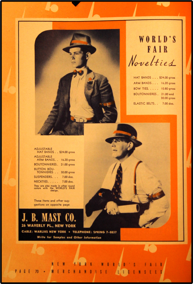 1939 World's Fair Licensed Merchandise