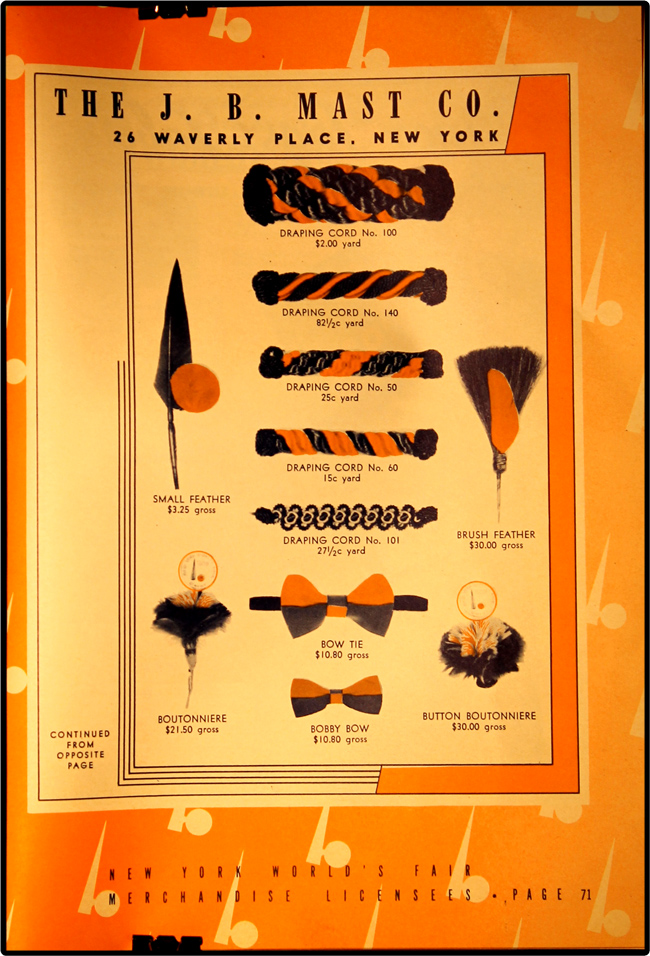 1939 World's Fair Licensed Merchandise