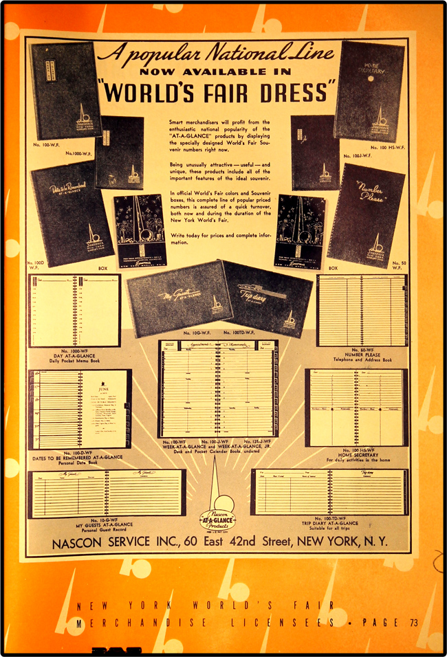 1939 World's Fair Licensed Merchandise
