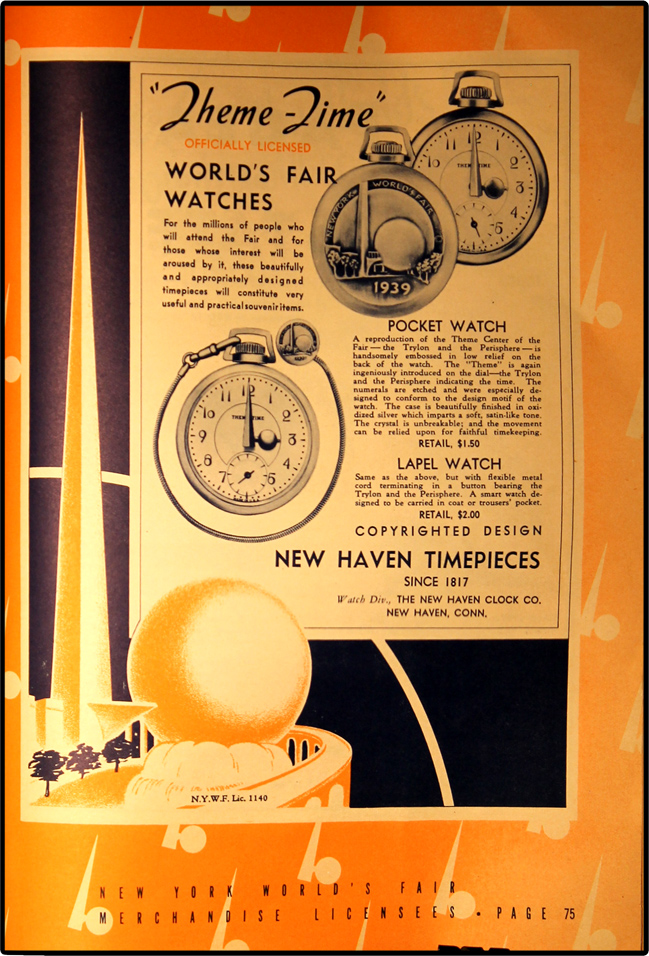 1939 World's Fair Licensed Merchandise