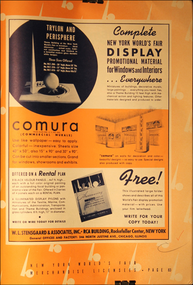 1939 World's Fair Licensed Merchandise