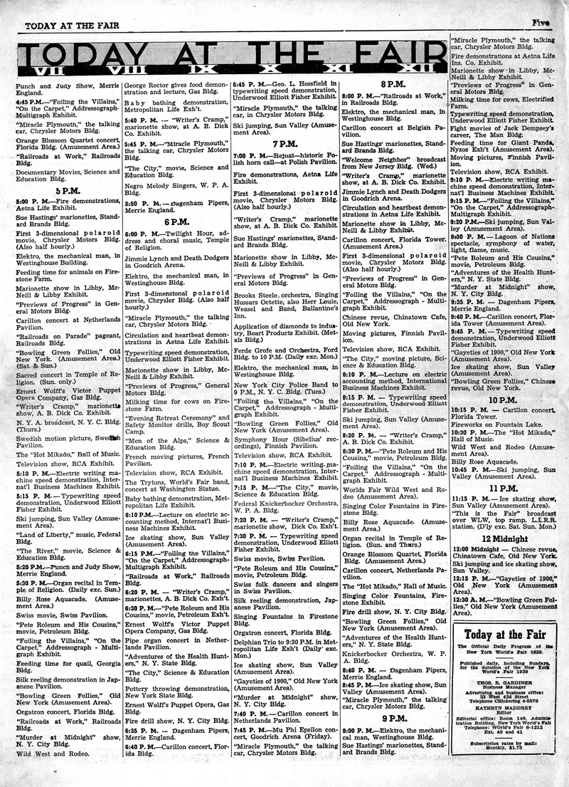 Today at the Fair - Volume 105
