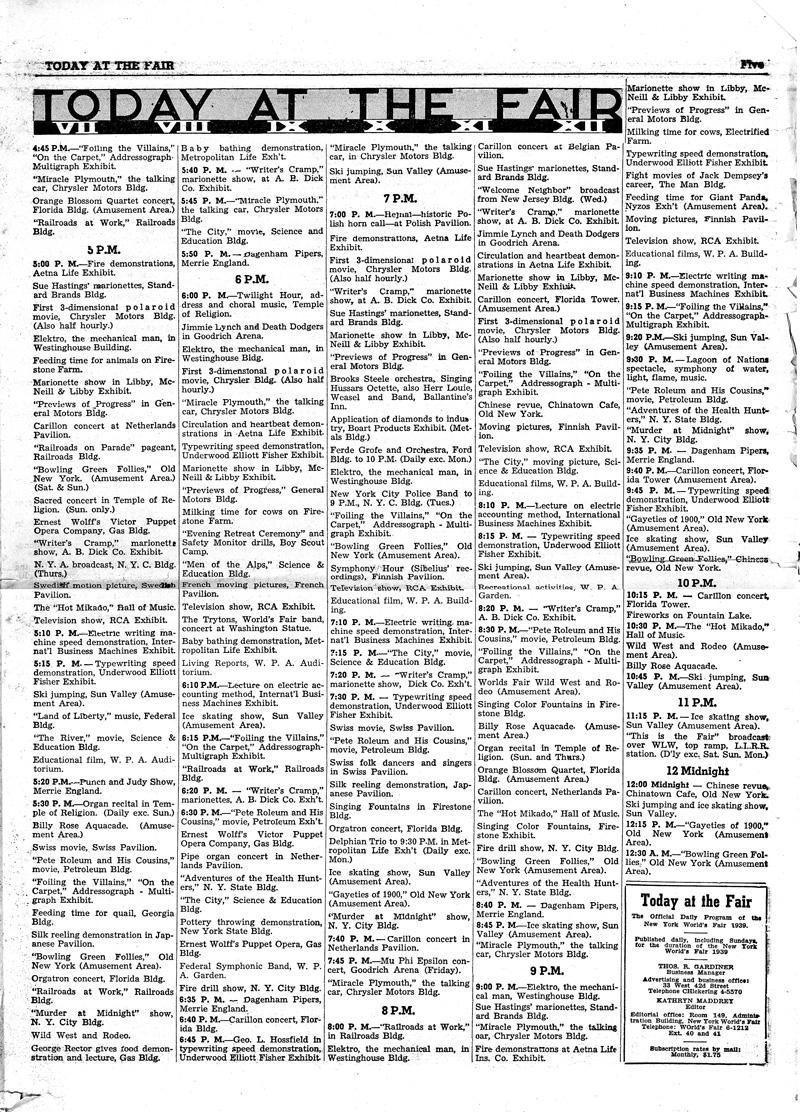 Today at the Fair - Volume 107