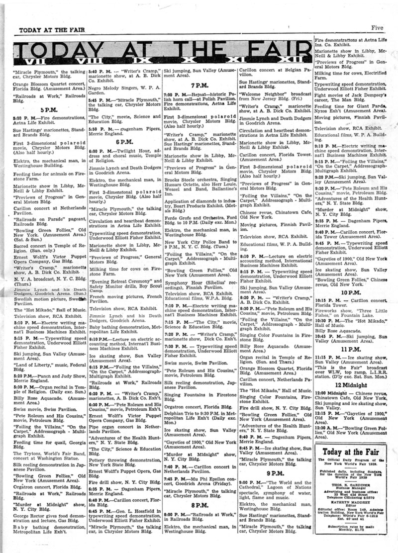 Today at the Fair - Volume 112