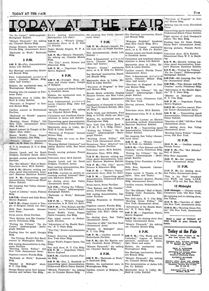 Today at the Fair - Volume 116