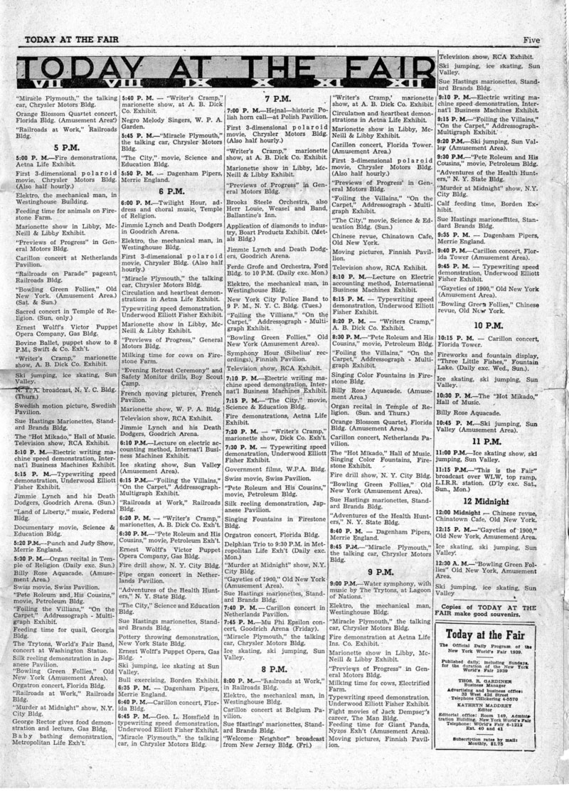 Today at the Fair - Volume 125